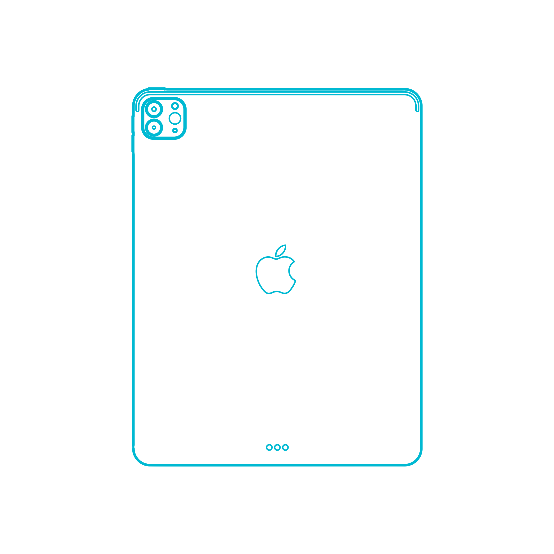 Digital Apple Ipad Pro 12.9 Inch 5Th Sketch Sketch Drawing Svg Vector Free Vectors